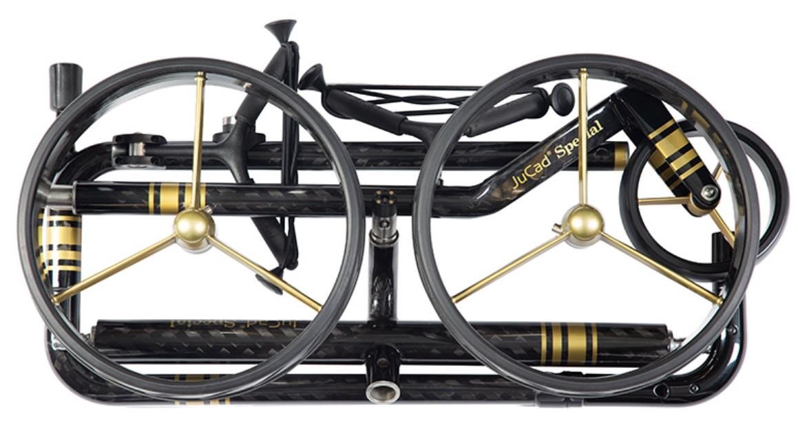 JuCad Carbon Travel Special 3.0 carrello elettrico, nero
