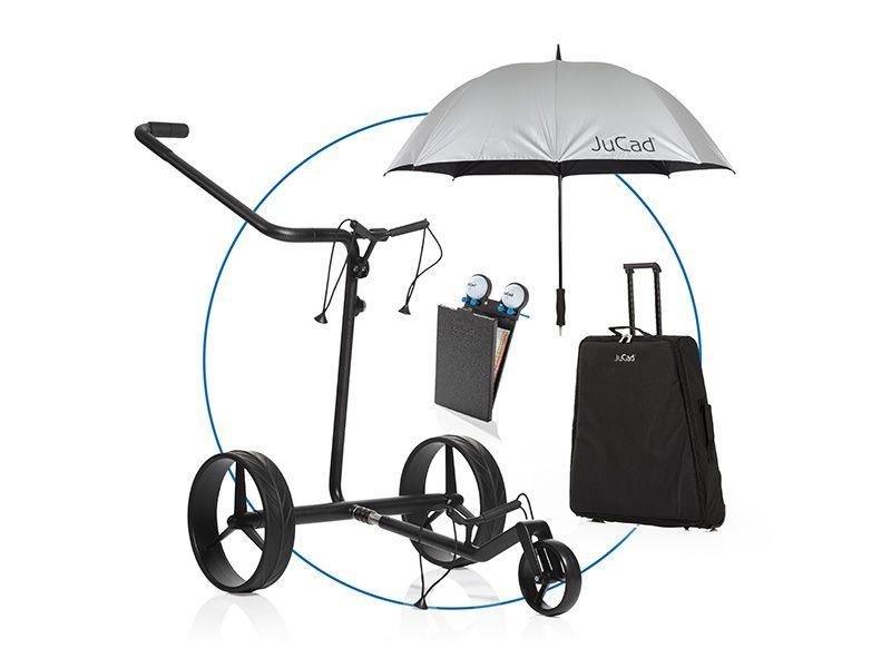 JuCad Carbon drive Classic 3.0 carrello elettrico, nero
