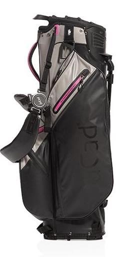JuCad Bag 3in1 Pro Dry cart bag, nero/grigio/rosa