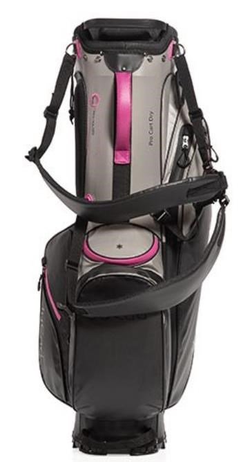 JuCad Bag 3in1 Pro Dry cart bag, nero/grigio/rosa