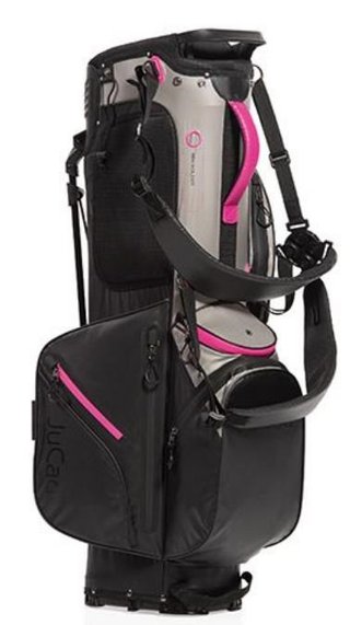 JuCad Bag 3in1 Pro Dry cart bag, nero/grigio/rosa