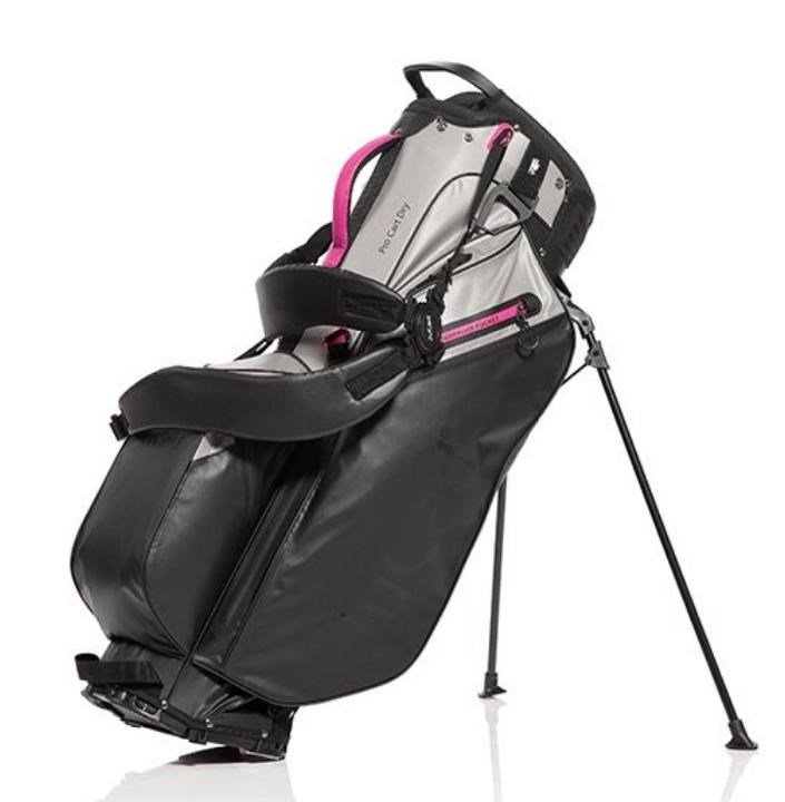 JuCad Bag 3in1 Pro Dry cart bag, nero/grigio/rosa