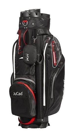 JuCad Manager Waterstop cart bag, nero/rosso/grigio