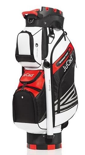 JuCad Quiet Line cart bag, nero/bianco/rosso