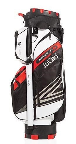 JuCad Quiet Line cart bag, nero/bianco/rosso