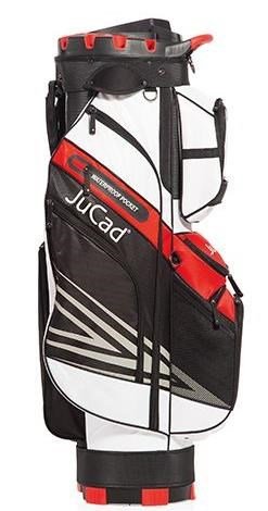 JuCad Quiet Line cart bag, nero/bianco/rosso