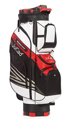 JuCad Quiet Line cart bag, nero/bianco/rosso