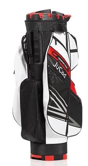 JuCad Quiet Line cart bag, nero/bianco/rosso