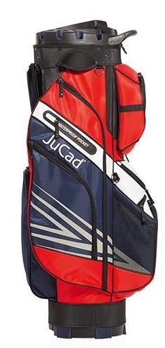 JuCad Quiet Line cart bag, blu scuro/rosso/bianco