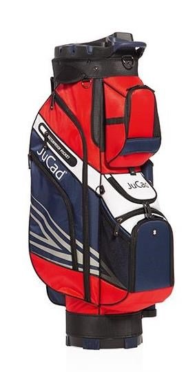 JuCad Quiet Line cart bag, blu scuro/rosso/bianco