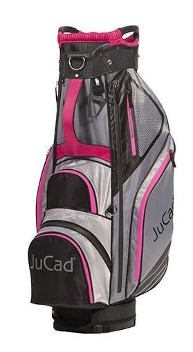 JuCad Sportline cart bag, nero/grigio/rosa
