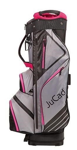 JuCad Sportline cart bag, nero/grigio/rosa