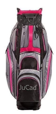 JuCad Sportline cart bag, nero/grigio/rosa