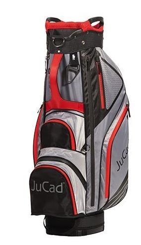 JuCad Sportline cart bag, nero/grigio/rosso