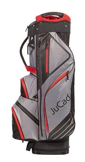 JuCad Sportline cart bag, nero/grigio/rosso