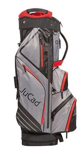 JuCad Sportline cart bag, nero/grigio/rosso