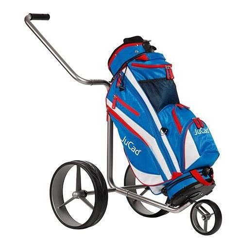 JuCad Junior cart bag, blu/bianco/rosso