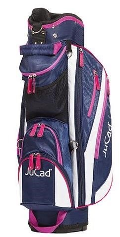 JuCad Junior cart bag, blu scuro/bianco/rosa
