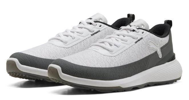 Puma Golf Puma Gruve Sport scarpe da golf uomo, bianco/grigio