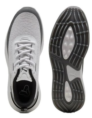 Puma Golf Puma Gruve Sport scarpe da golf uomo, bianco/grigio