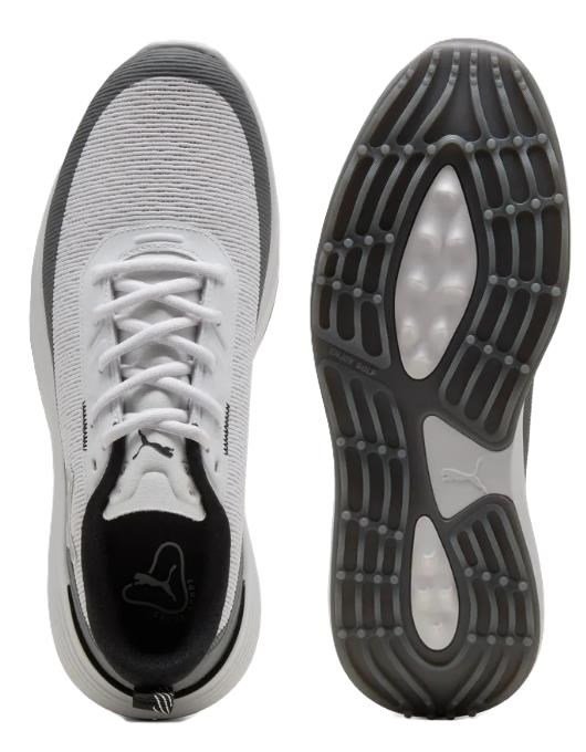 Puma Golf Puma Gruve Sport scarpe da golf uomo, bianco/grigio