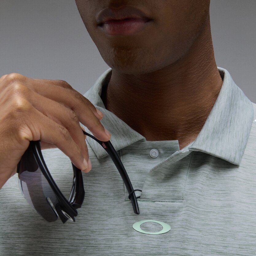 Oakley C1 Gradient polo da uomo, gradient faded green/white