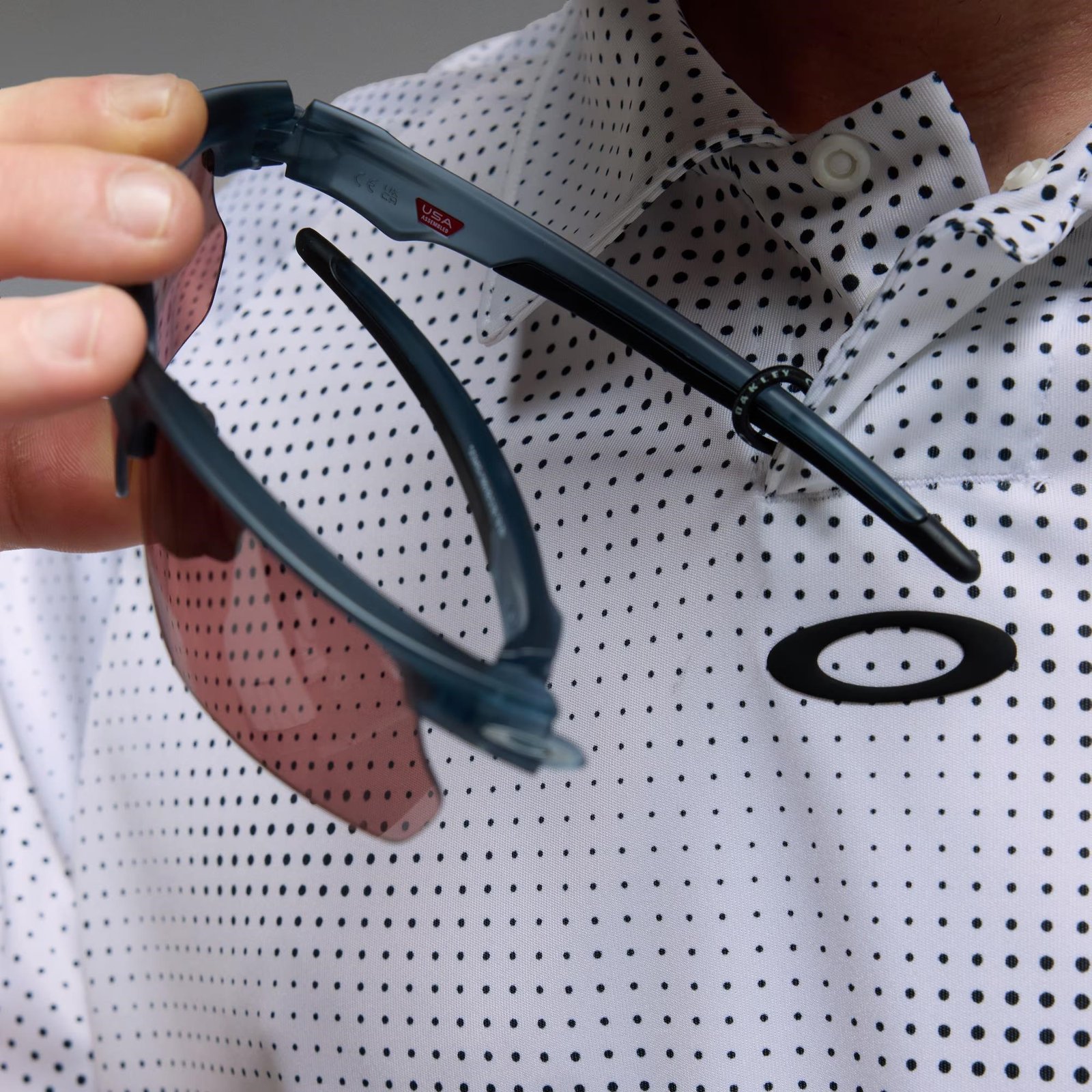 Oakley C1 Overcast polo da uomo, bianco