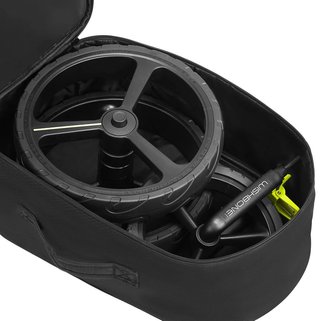 Wishbone Carry Bag Set borsa universale con ruote e borsa con telaio, nera