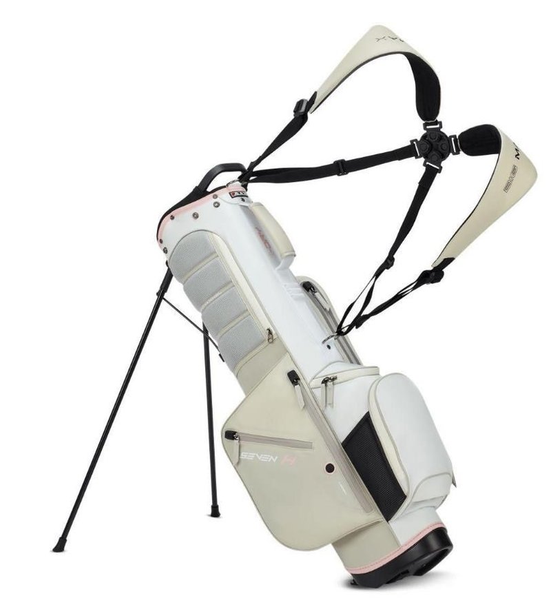 Big Max Aqua Seven H stand bag, bianco/bianco/rosa