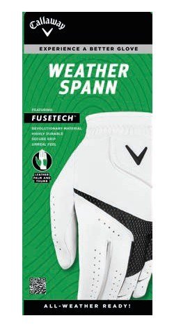 Callaway Weather Spann guanto da golf donna, bianco