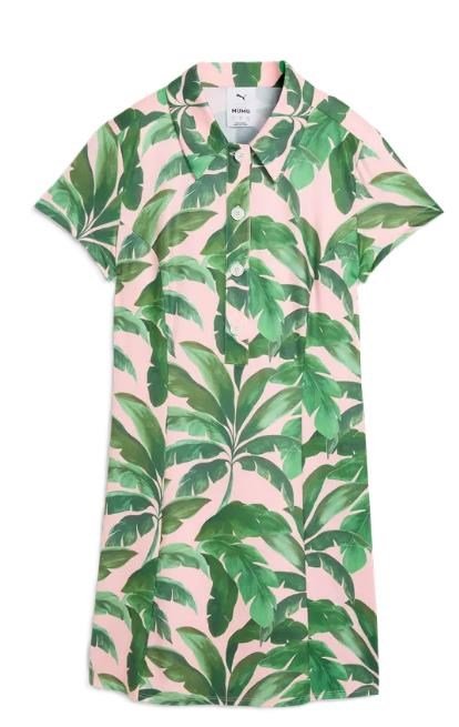Puma X Mumu Palm vestito da golf da donna, rose blossom/opal green