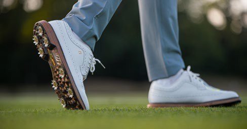 FootJoy Premiere Series Marquis scarpe da golf da uomo, bianco/marrone