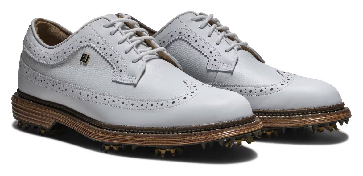 FootJoy Premiere Series Marquis scarpe da golf da uomo, bianco/marrone