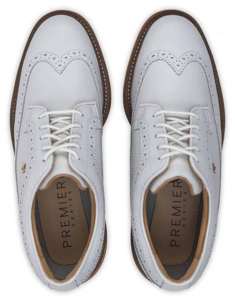 FootJoy Premiere Series Marquis scarpe da golf da uomo, bianco/marrone