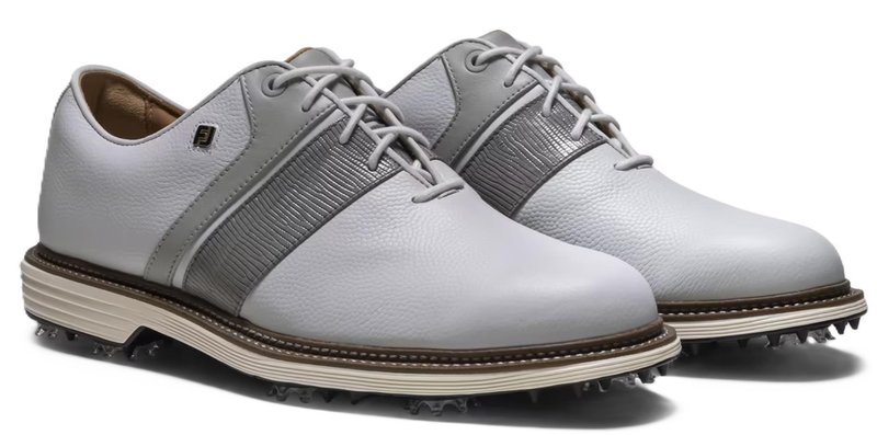FootJoy Premiere Series Packard scarpe da golf uomo, bianco/grigio