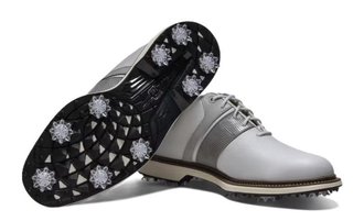 FootJoy Premiere Series Packard scarpe da golf uomo, bianco/grigio