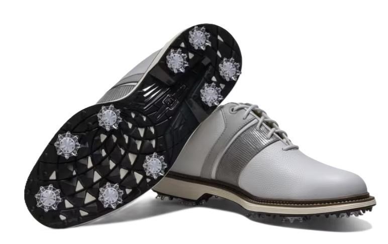 FootJoy Premiere Series Packard scarpe da golf uomo, bianco/grigio