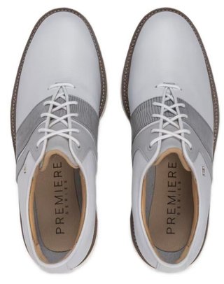 FootJoy Premiere Series Packard scarpe da golf uomo, bianco/grigio