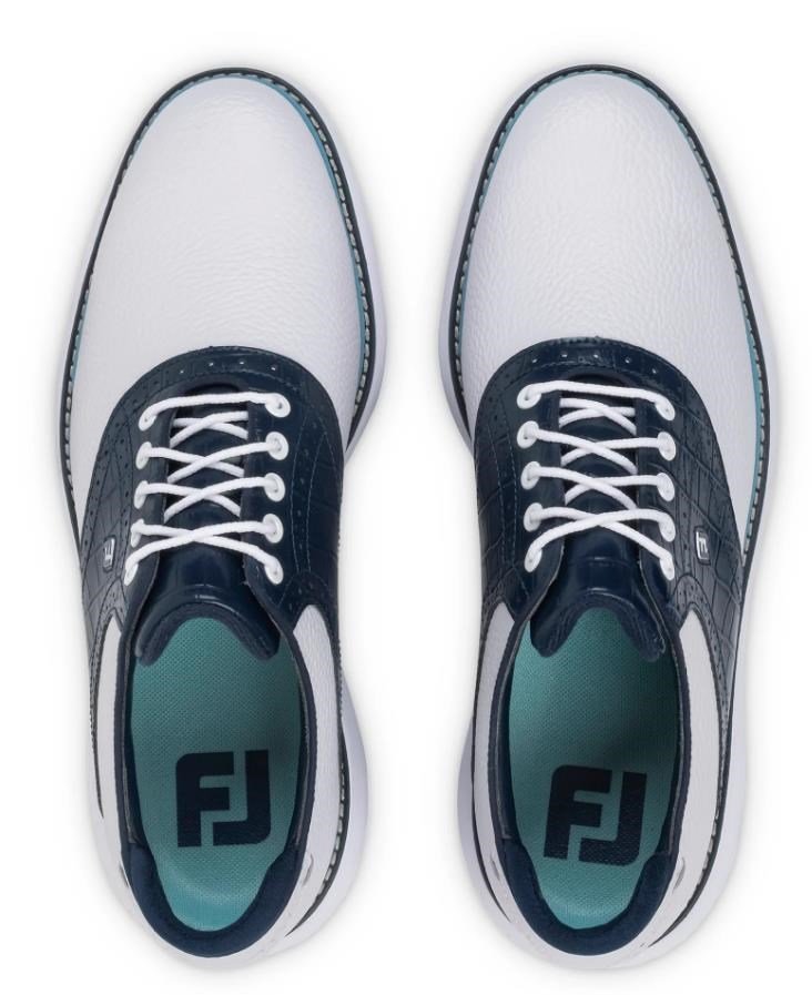 FootJoy Traditions scarpe da golf uomo, bianco/blu