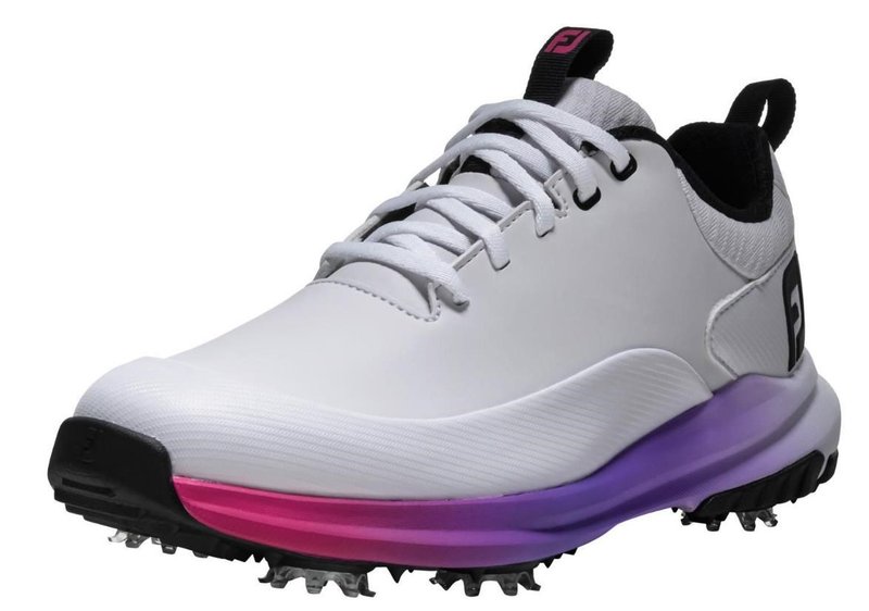 FootJoy Tour Rival scarpe da golf donna, bianco/rosa