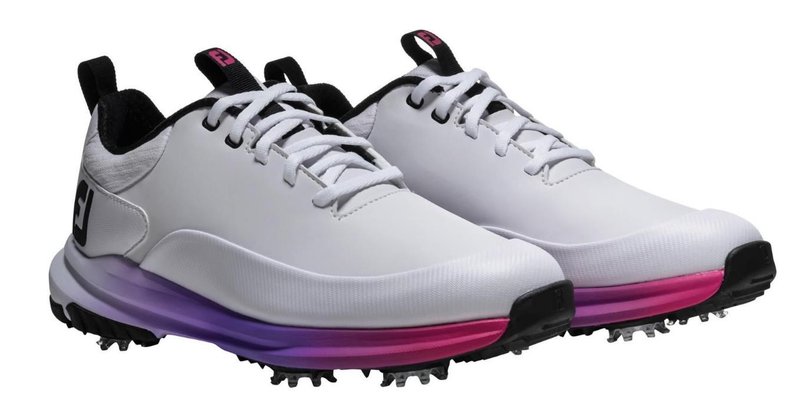 FootJoy Tour Rival scarpe da golf donna, bianco/rosa