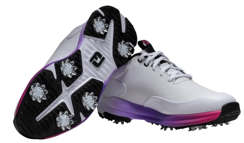 FootJoy Tour Rival scarpe da golf donna, bianco/rosa