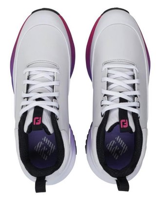 FootJoy Tour Rival scarpe da golf donna, bianco/rosa
