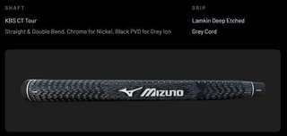 Mizuno Golf Mizuno M.Craft Osaka S Nickel putter