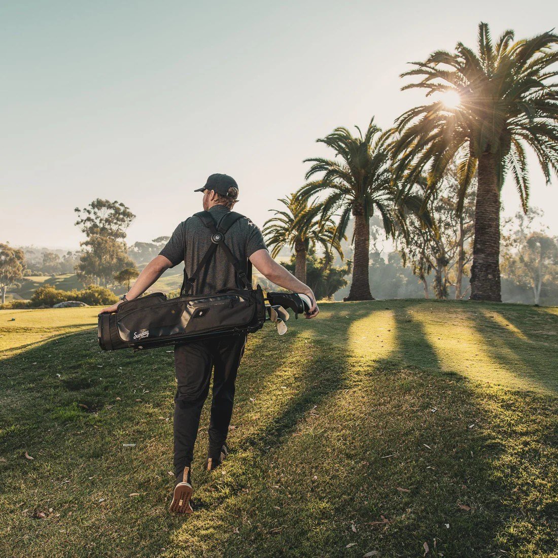Sunday Golf El Camino pencil bag, nero opaco
