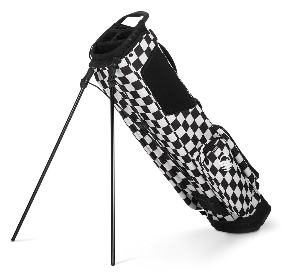 Sunday Golf El Camino pencil bag, nero/bianco checker