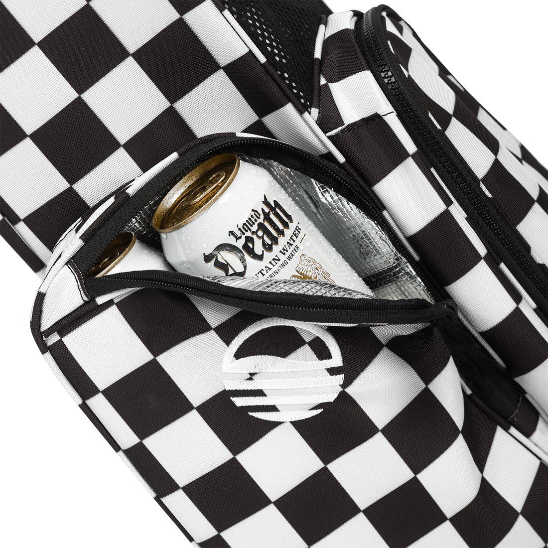 Sunday Golf El Camino pencil bag, nero/bianco checker