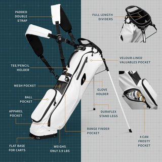 Sunday Golf El Camino S-Class pencil bag, bianco