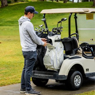Sunday Golf Big Rig S-Class cart bag, bianco