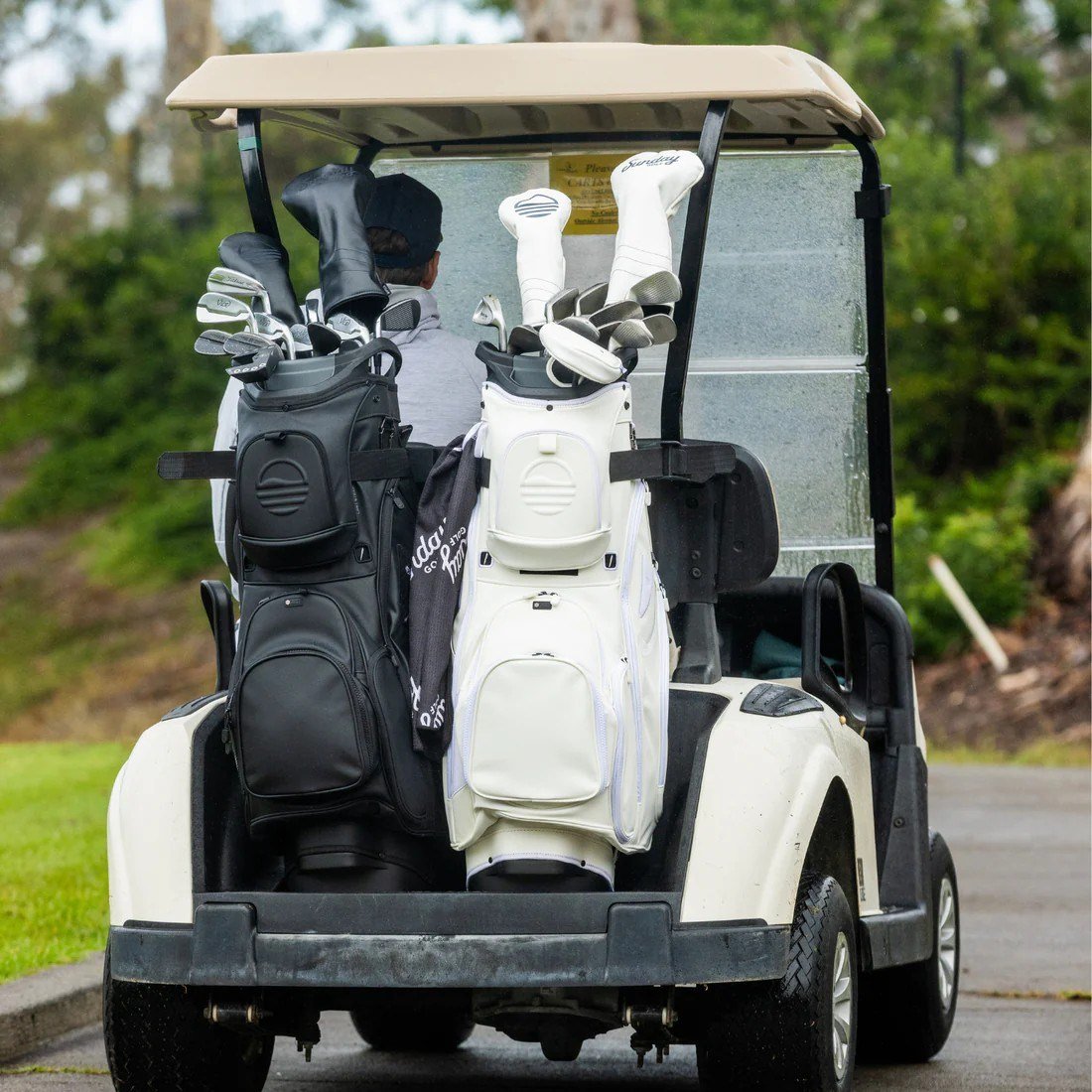 Sunday Golf Big Rig S-Class cart bag, bianco